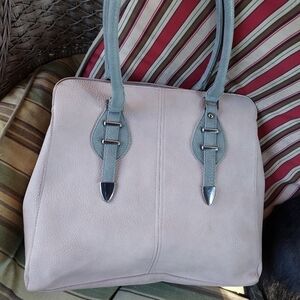 Karla Hanson Shere Large Pink/Gray Shoulder Bag